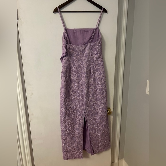 12th Tribe Ingrid Purple Floral Maxi Dress - Picture 5 of 6